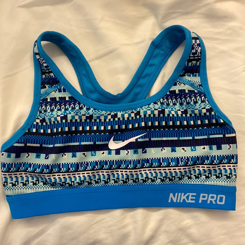 Blue Nike Sports Bra